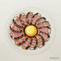 炙り焼きカルビ【焼きすき(生卵付き)】