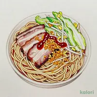 Mazesoba (Brothless Ramen) without Egg