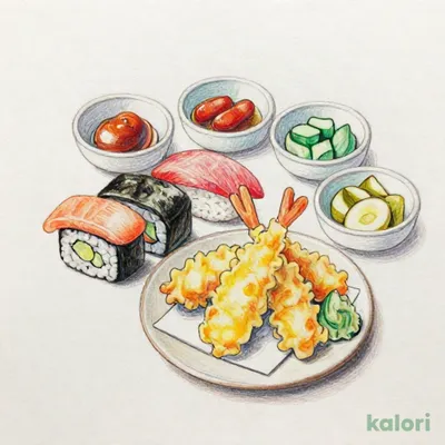 寿司天ぷら定食
