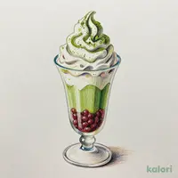 森半 抹茶アイスパフェ