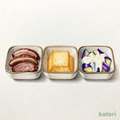 秋の小鉢3種