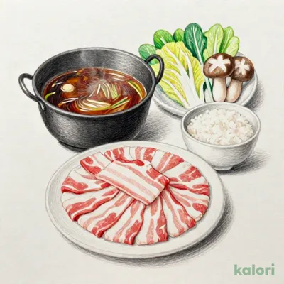 豊穣豚のつゆしゃぶ鍋定食