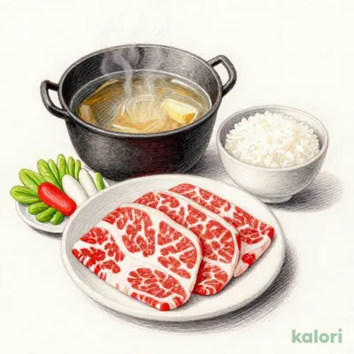 黒毛和牛しゃぶしゃぶ鍋定食