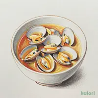 あさりの味噌汁に変更