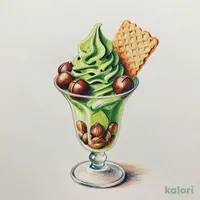 かごの屋アイスパフェ