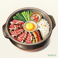 国産牛土鍋すき焼き御膳（鰻せいろご飯）