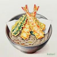 海老天ぷらと選べる麺セット