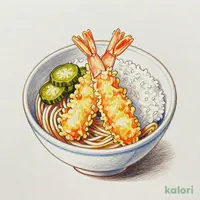 海老天丼と選べる麺セット