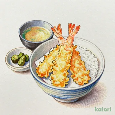 海老天丼セット