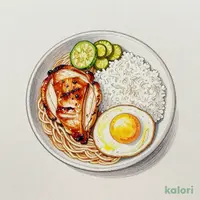 炙り鶏の親子丼と選べる麺セット