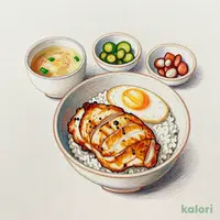 炙り鶏の親子丼セット
