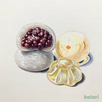 Shiratama Cream Anmitsu (Rice Cake & Bean Paste Dessert)
