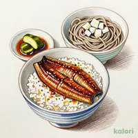 鳥取県産ねばりっことろろそばと鰻せいろご飯セット