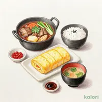 すき焼き だし巻き定食