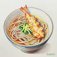 かき揚げ(海老)極そうめん (温・冷)