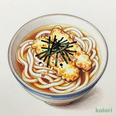 ちくわ磯辺天うどん (温・冷）