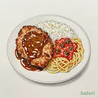 Special Toruko Rice (Pasta, Pilaf & Pork Cutlet)
