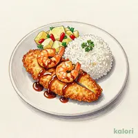 White Fish & Fried Shrimp Lunch Set
