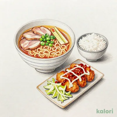 麻辣唐揚げ定食