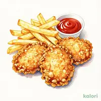 French Fries and Fried Chicken Set