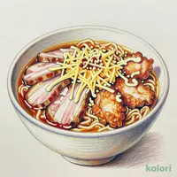 Garlic Back-Fat Soy Sauce Ramen, Deluxe Deluxe