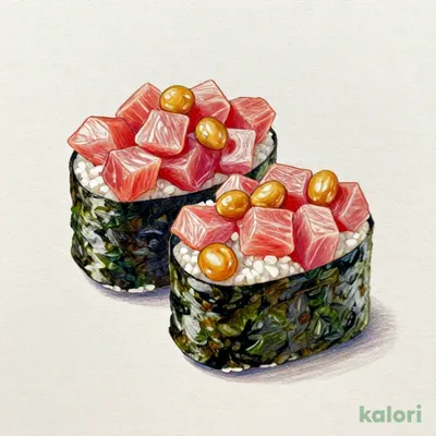 まぐろ納豆軍艦