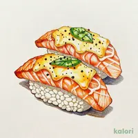 サーモンバジルチーズ炙り