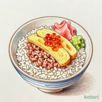 天然インドまぐろねぎとろいくら丼