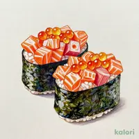 生サーモンいくら軍艦