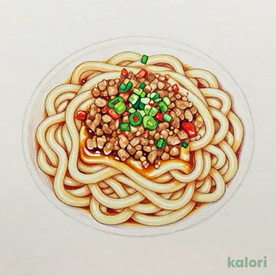 坦々肉味噌ぶっかけうどん（温・冷）