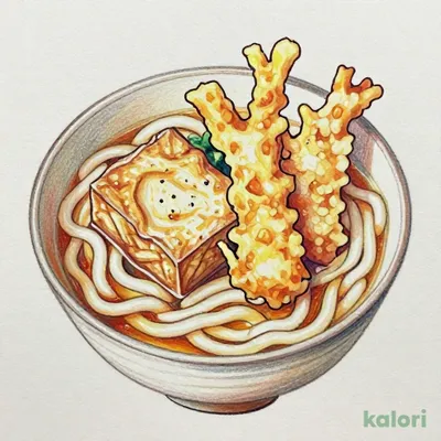 大判きつねとごぼう天うどん