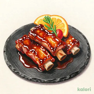 スペアリブ オレンジ風味ソース