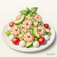 海老とアボカドのバジルポテトサラダ