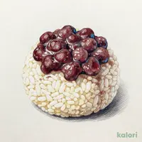 Ohagi (Sweet Rice Ball with Chunky Red Bean Paste)