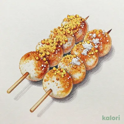 Kinako Dango (Sweet Rice Dumplings with Soybean Flour)