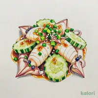 イカと胡瓜の葱塩ダレ