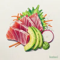 マグロとアボカドのサラダ