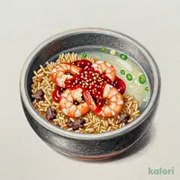 石焼 エビチリ 牛肉炒飯