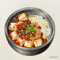 石焼 麻婆豆腐 牛肉炒飯