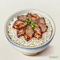 Three-Meat Rice Bowl