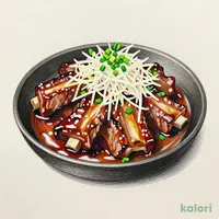鉄板 鬼おろし牛カルビ焼肉