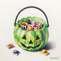 ハロウィン クリアパンプキンバケツ（グリーン） 1個【ハロウィン】