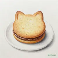 オンラインストア限定 オールハーツ・カンパニー にゃんともおいしいダックワーズ（チョコ） 1p【賞味期限：2027/3/7】