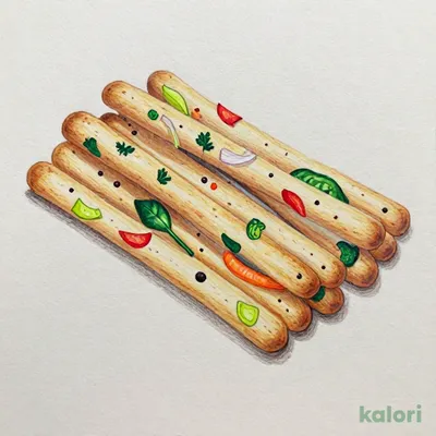 8-Vegetable Stick Biscuits (85g)