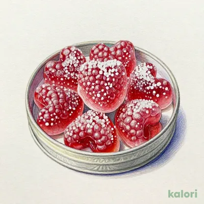 Oncle Hansi Gummy Candy (Raspberry Tin), 1 pc