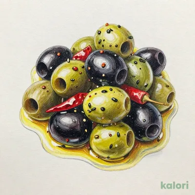 カステリーノ グリーン＆ブラックオリーブスパイシーミックス（種無し） 180g
