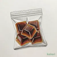 カルディ伝説柄カラビナ付きミニバッグ(コーヒーゼリー入り) 1個