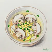 Mushroom and Ginger Soup, 1 serving