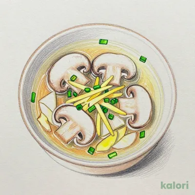 Mushroom and Ginger Soup, 1 serving