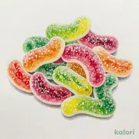 Pierrot Gourmand Sour Worm Gummies, 80g